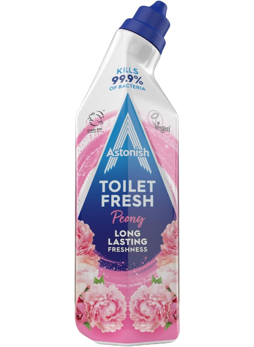Astonish Toilet Fresh Peony Long Lasting Fragrance Kills 99.9% Bacteria 360 Degree Easy Cleaning Prevent Limescale Buildup Fa